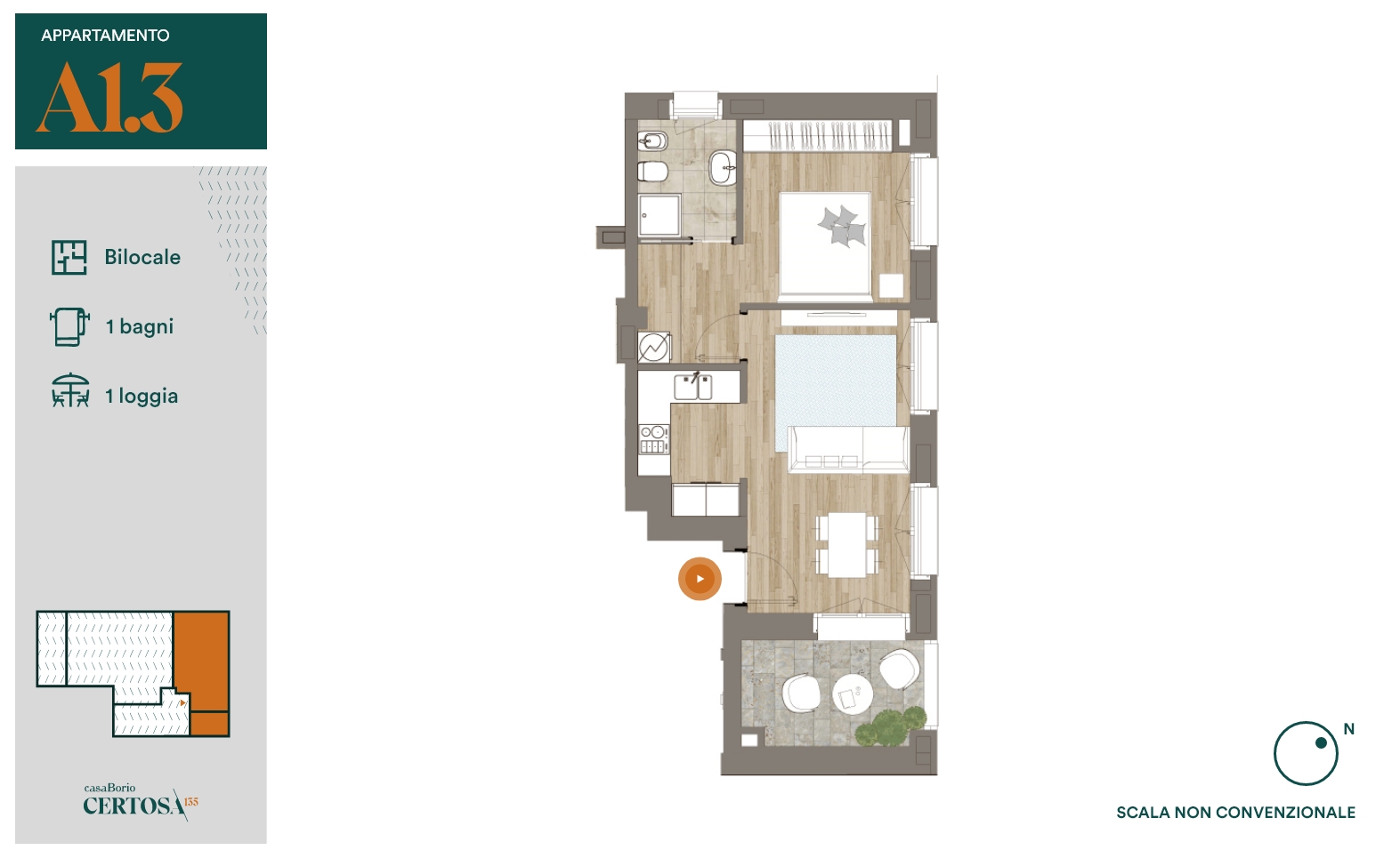 Appartamento A1.3 - Bilocale